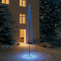 vidaXL LED-Weihnachtsbaum Kegelform Blau 752 LEDs...