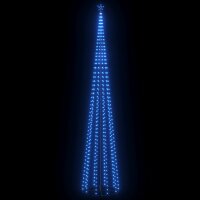 vidaXL LED-Weihnachtsbaum Kegelform Blau 752 LEDs Dekoration 160x500 cm