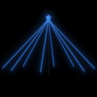 vidaXL Weihnachtsbaum-Lichterkette Indoor Outdoor 576 LEDs Blau 3,6 m