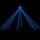 vidaXL Weihnachtsbaum-Lichterkette Indoor Outdoor 800 LEDs Blau 5m