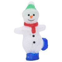 vidaXL LED-Weihnachtsfigur Schneemann Acryl Indoor und Outdoor 30 cm