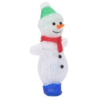 vidaXL LED-Weihnachtsfigur Schneemann Acryl Indoor und Outdoor 30 cm