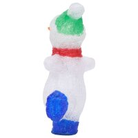 vidaXL LED-Weihnachtsfigur Schneemann Acryl Indoor und Outdoor 30 cm