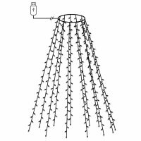 vidaXL Weihnachtsbaum-Lichternetz mit 180 LEDs Blau 180 cm