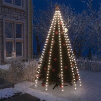 vidaXL Weihnachtsbaum-Lichternetz mit 250 LEDs Kaltwei&szlig; 250 cm