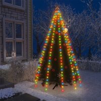 vidaXL Weihnachtsbaum-Lichternetz mit 250 LEDs Mehrfarbig...