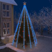 vidaXL Weihnachtsbaum-Beleuchtung 500 LEDs Blau 500 cm