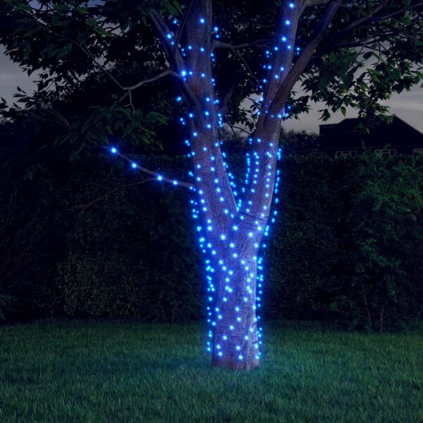 vidaXL Solar-Lichterkette 2 Stk. 2x200 LED Blau Innen Au&szlig;en