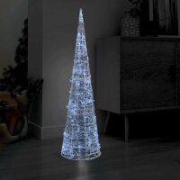 vidaXL LED-Kegel Acryl Weihnachtsdeko Pyramide...