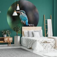 WallArt Fototapete The Kingfisher Rund 142,5 cm