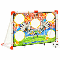 vidaXL Fu&szlig;balltor-Set mit Torwand 120x51x77,5 cm