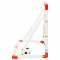 vidaXL Fu&szlig;balltor-Set mit Torwand 120x51x77,5 cm