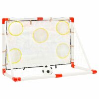 vidaXL Fu&szlig;balltor-Set mit Torwand 120x51x77,5 cm