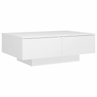 vidaXL Couchtisch Weiß 90x60x31 cm Holzwerkstoff