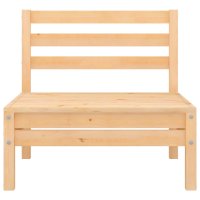 vidaXL Garten-Mittelsofa Kiefer Massivholz