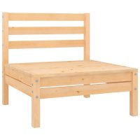 vidaXL Garten-Mittelsofas 2 Stk. Kiefer Massivholz