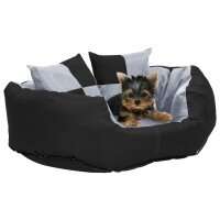 vidaXL Wendbares & waschbares Hundekissen Grau und...