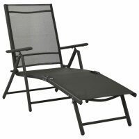 vidaXL 9-tlg. Garten-Lounge-Set Schwarz und Anthrazit