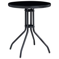 vidaXL 3-tlg. Bistro-Set Schwarz und Anthrazit