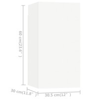 vidaXL 6-tlg. TV-Schrank-Set Wei&szlig; Holzwerkstoff