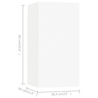 vidaXL 4-tlg. TV-Schrank-Set Wei&szlig; Holzwerkstoff