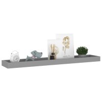 vidaXL Loggia Wandregale 2 Stk. Grau 80x15x4 cm MDF