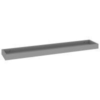 vidaXL Loggia Wandregale 2 Stk. Grau 80x15x4 cm MDF