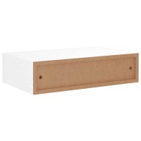 vidaXL Wand-Schubladenregal Wei&szlig; 40x23,5x10 cm MDF