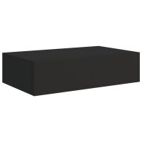 vidaXL Wand-Schubladenregal Schwarz 40x23,5x10 cm MDF