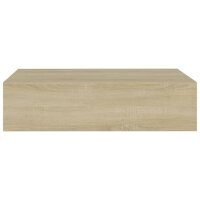 vidaXL Wand-Schubladenregal Eichenoptik 40x23,5x10 cm MDF