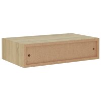 vidaXL Wand-Schubladenregal Eichenoptik 40x23,5x10 cm MDF