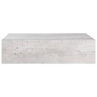 vidaXL Wand-Schubladenregale 2 Stk. Betongrau 40x23,5x10 cm MDF