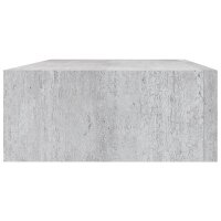 vidaXL Wand-Schubladenregale 2 Stk. Betongrau 40x23,5x10 cm MDF