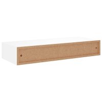 vidaXL Wand-Schubladenregal Wei&szlig; 60x23,5x10 cm MDF