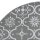 vidaXL Luxus-Weihnachtsbaumdecke mit Socke Grau 90 cm Stoff