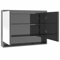 vidaXL Spiegelschrank fürs Bad 80x15x60 cm MDF...