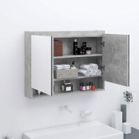 vidaXL Spiegelschrank fürs Bad 80x15x60 cm MDF...