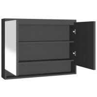 vidaXL Spiegelschrank fürs Bad 80x15x60 cm MDF...