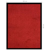 WOWONA Fußmatte Rot 60x80 cm