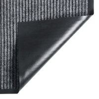 vidaXL Fu&szlig;matte Grau Gestreift 80x120 cm