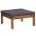 vidaXL 6-tlg. Garten-Lounge-Set mit Auflage Massivholz Akazie