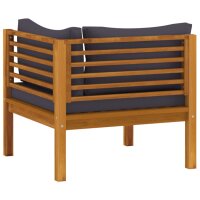 vidaXL 8-tlg. Garten-Lounge-Set mit Auflage Massivholz Akazie