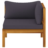 vidaXL 8-tlg. Garten-Lounge-Set mit Auflage Massivholz Akazie