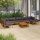 vidaXL 8-tlg. Garten-Lounge-Set mit Auflage Massivholz Akazie