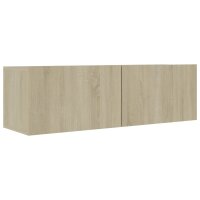 vidaXL TV-Schr&auml;nke 4 Stk. Sonoma-Eiche 100x30x30 cm Holzwerkstoff