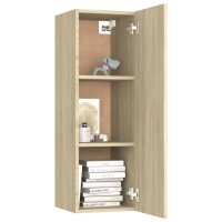 vidaXL 4-tlg. TV-Schrank-Set Sonoma-Eiche Holzwerkstoff