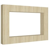 vidaXL 8-tlg. TV-Schrank-Set Sonoma-Eiche Holzwerkstoff