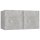 vidaXL 4-tlg. TV-Schrank-Set Betongrau Holzwerkstoff