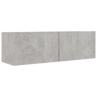 vidaXL 6-tlg. TV-Schrank-Set Betongrau Holzwerkstoff