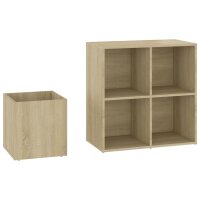 vidaXL Flur-Schuhschrank Sonoma Eiche 105x35,5x70 cm Holzwerkstoff